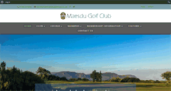 Desktop Screenshot of maesdugolfclub.co.uk